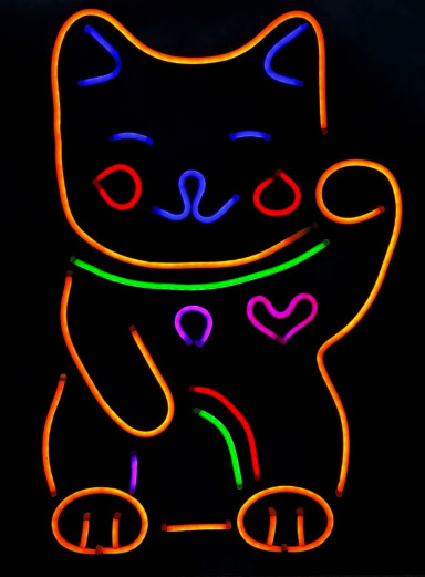 chat japonais Maneki-Neko pour la chance
